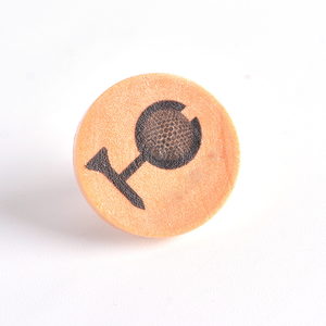 Accessoires de golf de marqueur de balle de golf en bambou naturel de haute qualité en gros d'usine du logo OEM de marqueur - Product Image 2