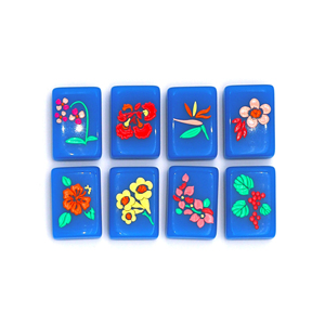 Custom Blue Acrylic <b>Mahjong</b> <b>Set</b> for US, Singapore, Malaysia & Japan Markets | 160-Piece American Style Tiles - Product Image 2