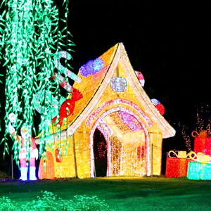 Arche lumineuse géante de Noël pour centre commercial, idéale pour les séances photo - Product Image 1