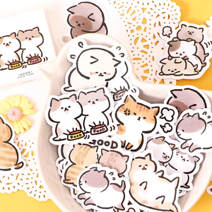 Adorable Paquete de Pegatinas de Vinilo 3D de <span class=keywords><strong>Shiba</strong></span> <span class=keywords><strong>Inu</strong></span> para Álbumes y Diarios, 45 Hojas/Caja, Pegatinas Decorativas para Sellar - Product Image 4