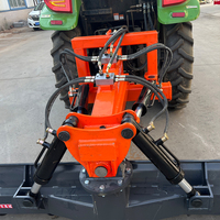 Niveleuse laser haute productivité pour terrains agricoles, largeur de travail 2,5 m, système de boîte de vitesses arrière monté sur tracteur pour nivellement des champs