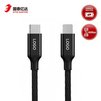 Câble de charge rapide USB Type-C de haute qualité 30W 3A avec conducteur en cuivre pur et gaine tressée en PVC pour iPhone, iPad, appareil photo