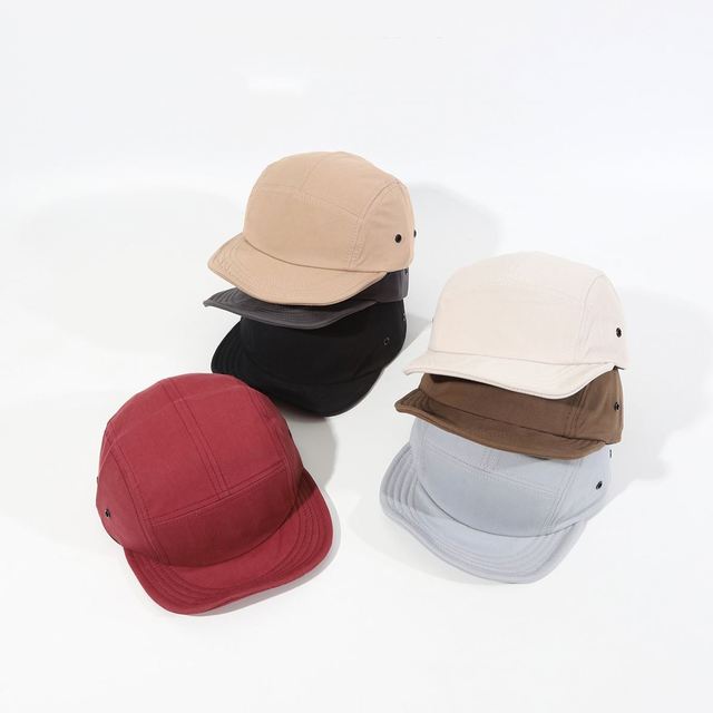 Hot Sale Camping Hat Street Style Short Soft Brim Cap Hip-hop Hat Ready Stock New Fashion Comfortable 5 Panel Camp Cap