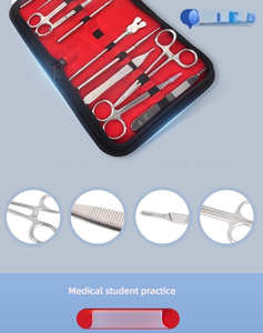 Ensemble d'instruments <span class=keywords><strong>de</strong></span> science médicale <span class=keywords><strong>de</strong></span> 11 pièces Gants <span class=keywords><strong>de</strong></span> 11 lames Kit d'outils <span class=keywords><strong>de</strong></span> dissection biologique <span class=keywords><strong>de</strong></span> <span class=keywords><strong>suture</strong></span> chirurgicale Gants <span class=keywords><strong>de</strong></span> 11 lames - Product Image 6