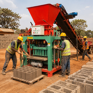 Machine de fabrication de blocs de béton à faible coût QT4-23A, haute efficacité, machine à mouler des briques de béton, machine à poser des blocs - Product Image 1