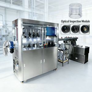 Máquina para Probar <span class=keywords><strong>la</strong></span> Hermeticidad de Tapas de Botellas |   Detección de Defectos Superficiales con Visión Artificial 360 (Manchas de Aceite, Daños en Hilos), Protección IP66, Marca BMG - Product Image 2
