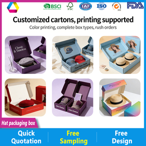 Caja de Regalo Rígida con Tapa Abatible Negra con Logotipo Personalizado, Empaque de Papel para Gorra de Béisbol, Cajas de Papel Personalizables de Primera Calidad - Product Image 4
