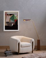 Fauteuil Club Incurvé en Velours Marron Foncé de Luxe Italien Moderne pour Salon de Designer et Projet de Villa de Prestige
