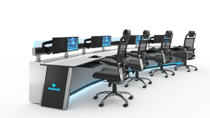 คอนโซลศูนย์บัญชาตามหลักสรีรศาสตร์สําหรับคอนโซลห้องควบคุมข้อมูลห้องกล้องวงจรปิดเมืองอัจฉริยะ - Product Image 4