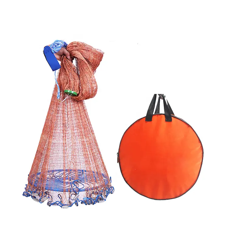 China Wholesale Portable Small Gill Culture Farming Material Throw Cheap Prices Cast Hand Fishing Net