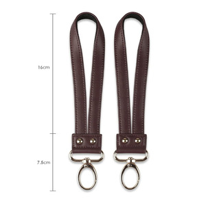 Cross-border stroller <b>hooks</b>, Korean style, simple PU leather, small and portable child seat handle <b>hooks</b> - Product Image 5