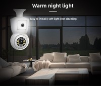 Équipement de sécurité Caméra WiFi double objectif HD 4MP avec application ICsee Vision nocturne Capteur CMOS Détection de mouvement et audio bidirectionnel