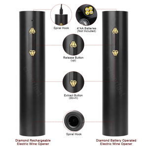Ouvre-bouteille électrique automatique avec logo personnalisé Ouvre-bouteille <span class=keywords><strong>en</strong></span> plastique sans effort avec batterie Cadeau d'Halloween - Product Image 4