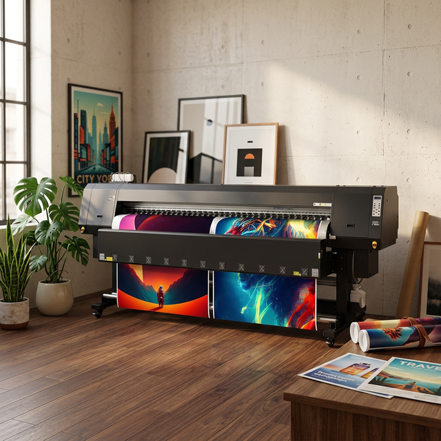 Cost Effective 3.2M Wide Format Eco Solvent Digital Printer for Sign Shop Outdoor Billboard Vehicle Wrap Business