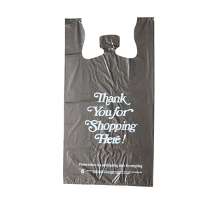 Eco Choice Customizable Printed Logo Biodegradable PE Plastic T-Shirt <b>Packaging</b> <b>Bag</b> for Supermarket Promotion Exhibition Use - Product Image 4