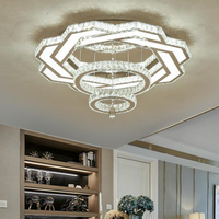 Nouvelle maison intérieur cristal plafonniers lustres modernes lampes suspendues pour hauts plafonds
