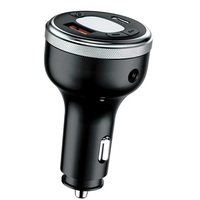 Transmisor FM Bluetooth SUNDA de 40W, Cargador de Coche con Carga Rápida PD QC, Doble Puerto, Llamadas Manos Libres, Reproductor de Música, Cargador de Teléfono para Coche