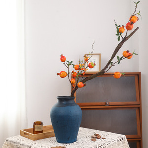 Ramas de Granada Artificiales, Fruta de la Fortuna de Plástico Rojo, Decoración para el Hogar, Decoración para el Año Nuevo Chino - Product Image 4