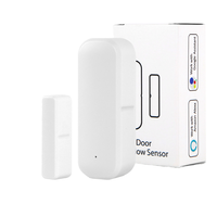 Tuya Smart WiFi Sensor Pintu Detektor Jendela Magnetik Alarm Anjing Menggonggong Alexa Google Home Instalasi Mudah Deteksi ABS Portabel