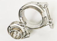 V-Band Clamp Exhaust Clamp 2.0"2.25"2.5"2.75"3.0"3.25" 304 Stainless Steel Exhaust V Band Clamp Male Female Flange Kit