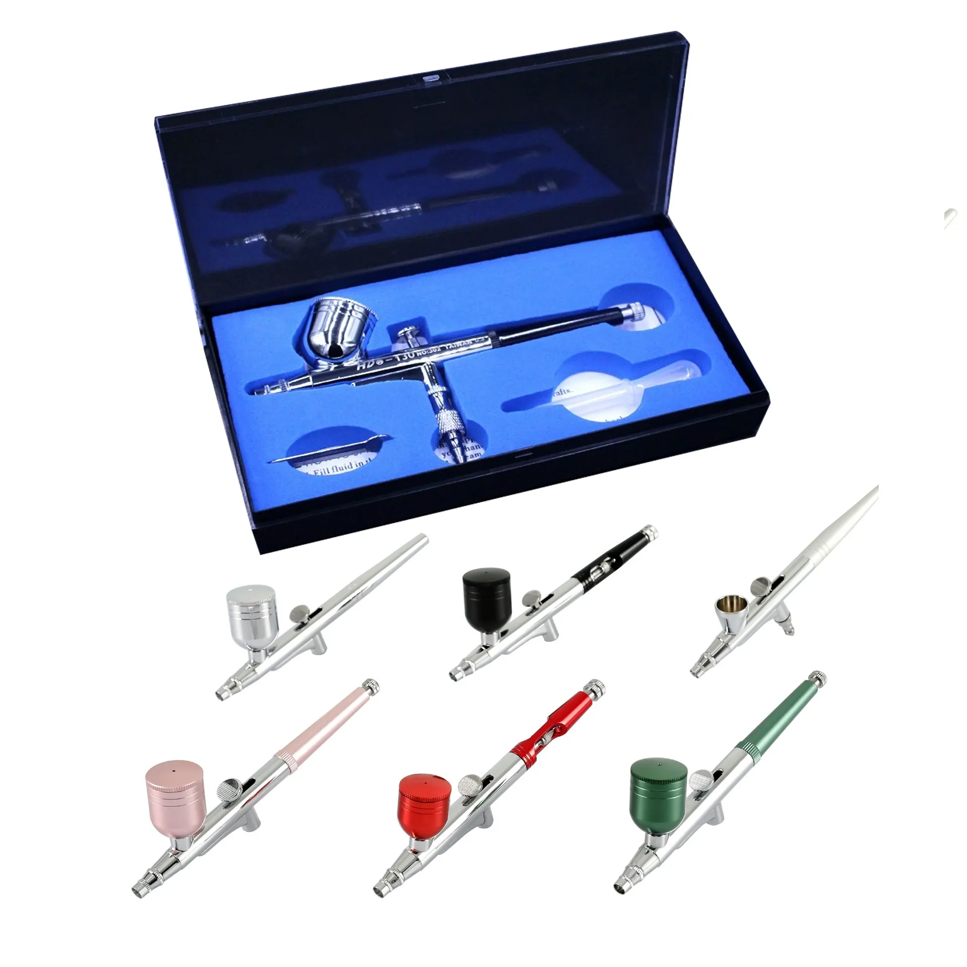 Không Dây Mini Có Thể Sạc Lại Airbrush Máy Nén Đôi Hành Động Airbrush Bút Cho Trang Điểm Mô Hình Sơn Hình Xăm