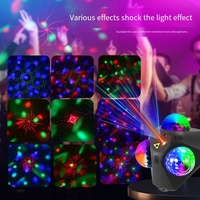 Lumières laser LED à boule magique à commande vocale, effet de faisceau clignotant disco bungee, RGB 1100 lumens pour mariage, dortoir, fête, ambiance