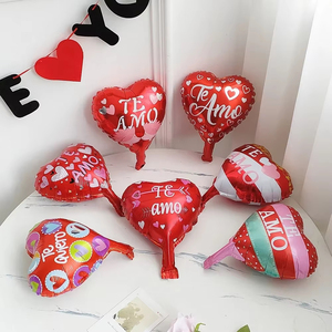 Tây Ban Nha tôi yêu bạn chủ đề lá bóng bay Te amo TE quiero <span class=keywords><strong>mucho</strong></span> 10inch trái tim balon đám cưới Ngày Valentine trang trí globos - Product Image 2