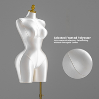 Mannequin jupe portefeuille grande taille avec taille cintrée, présentoir de robe sans bras pour l'affichage d'échantillons de vêtements européens et américains