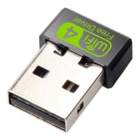 Adaptador Wifi 802.11n con Controlador Gratuito, RTL8188GU, 150 Mbps, Mini Dongle Wifi USB para Computadora