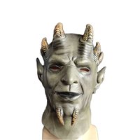 Sin of Pride hexagone démon masque réaliste Superbia pleine tête diable couvre-chef Halloween effrayant masque en Latex horreur Cosplay accessoires
