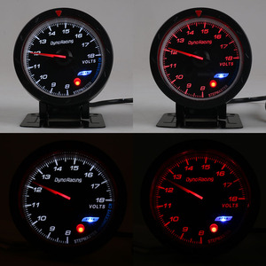 Voltímetro Automotriz de 60 mm con Puntero, Retroiluminación Bicolor Roja y Blanca, 8-18 V, Nuevo - Product Image 4