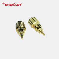 Conectores de Audio y Bornes de Conexión de Acero Inoxidable/Latón Mecanizados por CNC Personalizados con Tolerancia de Precisión
