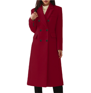 Automne et <span class=keywords><strong>hiver</strong></span> nouveau produit vêtements pour femmes mode <span class=keywords><strong>manteau</strong></span> en laine dame Slim Fit Long <span class=keywords><strong>manteau</strong></span> - Product Image 4