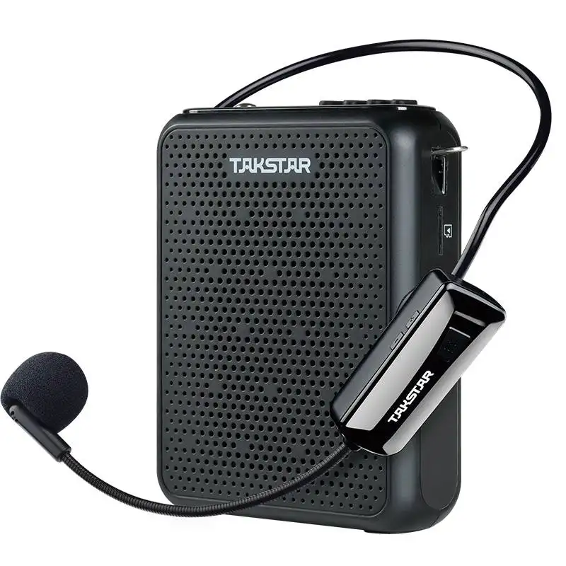 TAKSTAR E300W 10W Wireless Portable Voice Amplifier with microphone UHF 40 meters transmission with Radio Recording