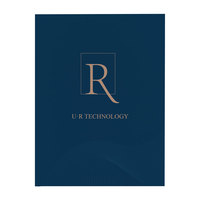 Carpeta de Presentación de Papel A4 con Logotipo Personalizado, Carpeta de Negocios con Ranura para Tarjetas de Visita, Carpeta Manila