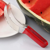 Watermeloen snijder van roestvrij staal, snel fruit snijgereedschap voor meloen, cantaloupe, huishoudelijk gebruik in de keuken