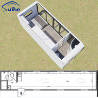 Maisonnette préfabriquée moderne de style européen, type cabane Apple, pour glamping.