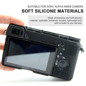 Étui pour appareil photo KAMPHO pour <span class=keywords><strong>Sony</strong></span> A6500 - Housse de protection en silicone pour appareil photo reflex numérique, cage détachable, antichoc, anti-poussière - Product Image 2