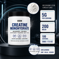 LUVVITA OEM Créatine en Poudre en Vrac, Complément Alimentaire à Marque Privée 500g, Créatine Monohydrate Micronisée Pure Optimum Nutrition