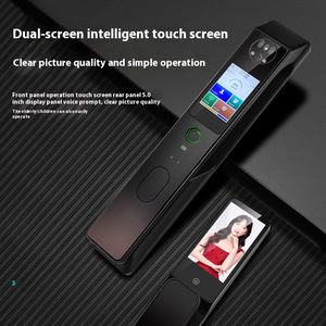 Doble pantalla/cara Multi Talk <span class=keywords><strong>Central</strong></span> Cerradura de puerta digital Cámara incorporada Reconocimiento facial Llave Puertas de madera Almacenamiento de datos en la nube - Product Image 3