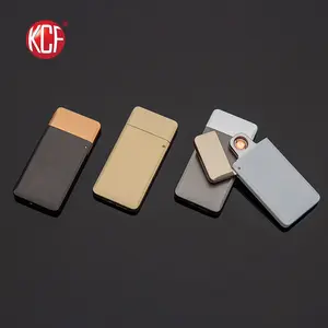 Customized Logo, OEM Windproof Rectangle Black-Gold Usb Lighter For Aromatherapy