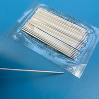 Coton-tiges micro de 74 mm - Pointe ultra-fine de 1 mm - 25 pièces - pour les points de soudure de circuits imprimés, les broches de connecteurs et les espaces de condensateurs