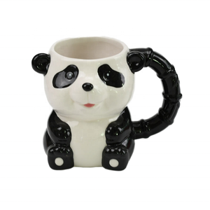 Mug en céramique 3D personnalisé en gros, motif <span class=keywords><strong>panda</strong></span>, avec poignée en bambou, tasse à café, cadeau souvenir - Product Image 1