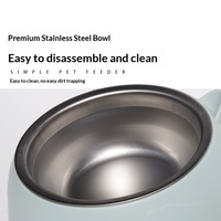 Ensemble de gamelles pour chat et chien avec distributeur d'eau automatique et bol intérieur en plastique de grande capacité