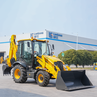 Kraftstoffsparender Liugong 4-Rad-Baggerlader ISO-Zertifizierter Mini-Traktor-Baggerlader zum Großhandelspreis