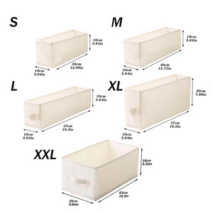 กล่องเก็บผ้าแบบแคบกล่องเก็บเสื้อผ้าพับได้กล่องเก็บของทรงสี่เหลี่ยมมีช่องแคบ - Product Image 6