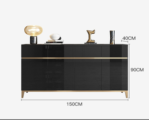 Table <span class=keywords><strong>console</strong></span> dorée et noire, meubles de salon de luxe unique, européen et américain, <span class=keywords><strong>avec</strong></span> <span class=keywords><strong>Console</strong></span> fine - Product Image 3