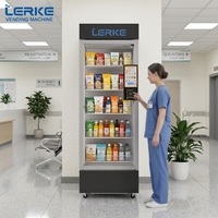 Máquina Expendedora de Bebidas Energéticas y Snacks LERKE para Exportación a Europa, Operada con Monedas
