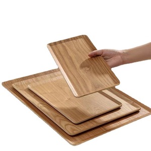 Bandeja rectangular de madera de fresno de 20x28 cm, tablero de exhibición para panadería, pasteles, repostería, pan, uso en restaurantes - Product Image 2