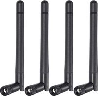 Antenne MIMO RP-Male Bingfu double bande 2,4 GHz/5 GHz/5,8 GHz 3 dBi (lot de 4) pour routeurs Wi-Fi, caméras de sécurité et surveillance IP